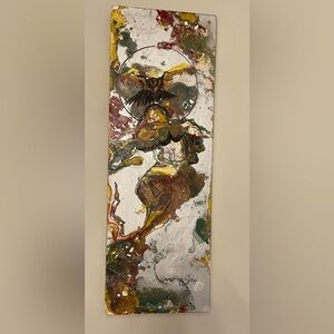 Abstract Canvas Art with Earthy Tones